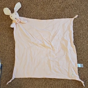 Pink Muslin Bunny Rabbit Baby Lovey Plush Security Blanket Nurefy - Picture 1 of 6