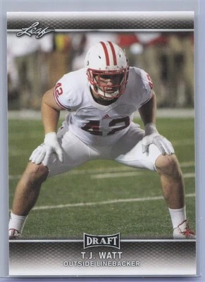 2017 Leaf Draft T.J. Watt Card# 62 - Image 1 of 2