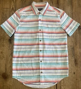 THE CHILDRENS PLACE Sz XXL 16 Boys Striped Short Sleeve Collared Shirt EASTER - Picture 1 of 5