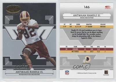 2006 Leaf Certified Materials Antwaan Randle El #146 - Image 1 of 2