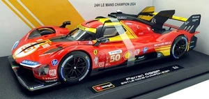 Burago 1/18 Scale Diecast 18-16303 - Ferrari 499P #50 Le Mans 2024 Winner - Picture 1 of 5
