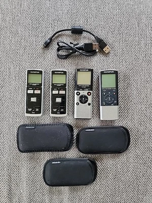 LOT 4 Olympus VN-6200PC VN-702PC VN-8100PC Digital Voice Recorder Dictaphone USB - Image 1 of 4