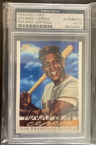 2003 Topps Gallery#65 Card Orlando Cepeda Auto PSA DNA AUTHENTIC AUTOGRAPH—HOF - Picture 1 of 6