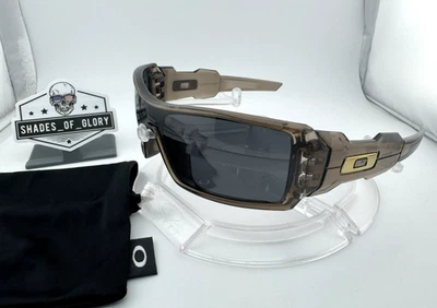 OAKLEY OIL RIG BROWN SMOKE W/ BLACK AFTERMARKET POLARIZED SUNGLASSES 03-491 RARE - Image 1 of 4
