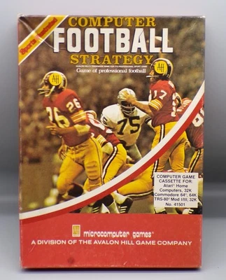 vintage 1983 Avalon Hill COMPUTER FOOTBALL STRATEGY Cassette C64 commodore 5.25 - Image 1 of 4
