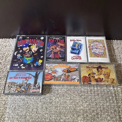 Planet Bob and Tom Radio Show Vintage Cassette Tapes Air Bags Just Skiddin Etc - Image 1 of 4