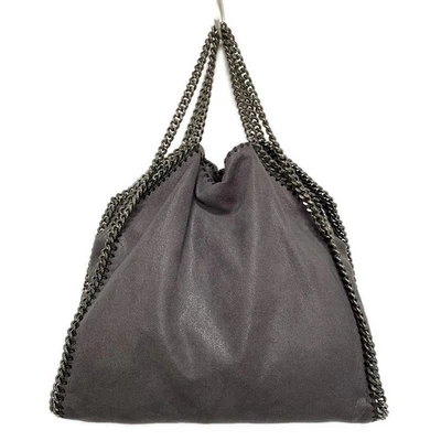 Auth stellamccartney Falabella - Gray Silver Synthetic Leather Hardware Tote Bag - Image 1 of 4