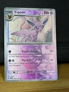 Pokémon TCG: Prismatic Evolutions - Espeon (Master Ball) 33/131 English NM - Picture 1 of 3