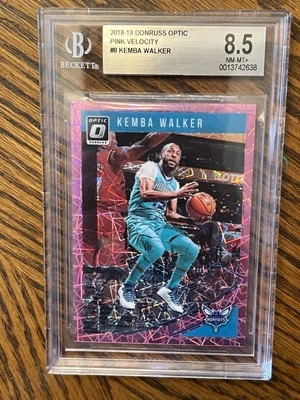 Beckett 8,5 NM-MT+ Kemba Walker Donruss Optic Pink Velocity #8  - Imagem 1 de 3