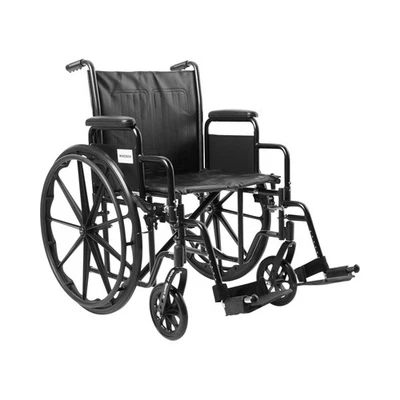 Reposapiés oscilante para silla de ruedas McKesson acero 20" W x 16" D 146-SSP220DDA-SF Foto 1 de 4