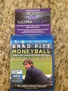 Moneyball 3-Disc Combo Pack Blu-ray + DVD + Bonus DVD (2011) - Picture 1 of 11