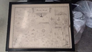 1934 Karl Smith Map Life of Abraham Lincoln, Illinois, Indiana, Kentucky RARE - Picture 1 of 9