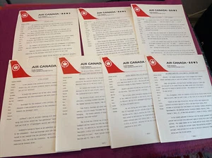 Air Canada Airline 1973 Pressemappe Pressemitteilung Blätter für die L-1011 - Menge 8 - Bild 1 von 6