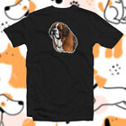 Saint Bernard 5 Cotton T Shirt Dog Canine K9 Puppy Art Fur Baby Family