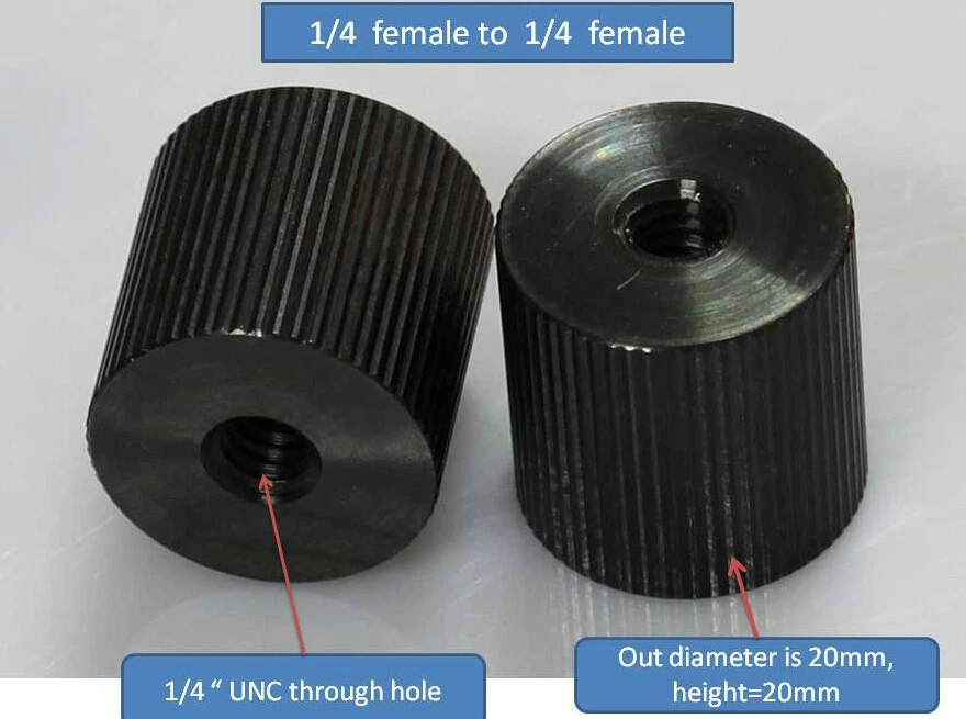 Adattatore da vite a flash attacco treppiede femmina 1/4" per fotocamera treppiede