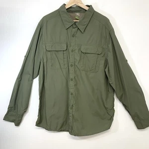 Alpine Design Shirt Tech XXL Men Fishing Long Roll Tab Button Up Pockets Vented - Picture 1 of 8