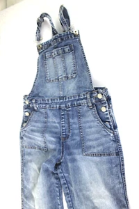 Jordache Girl's L/G 10-12 (28W x 20L) Denim Jean Bib Overalls   #H1970 - Picture 1 of 5