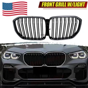 For 2019-2022 2023 BMW X5 X5M G05 Front Bumper Kidney Grille Grill W/ LED Light - Picture 1 of 14