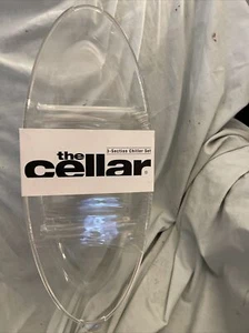 The Cellar 3 Section Chiller Set Clear Acrylic NEW Sealed - Picture 1 of 6