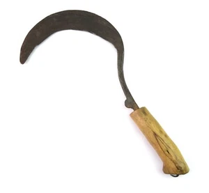 Indian Sickle, Vintage Sickle, Collectible Harvesting Tool Farm Décor. G47-287 - Picture 1 of 8