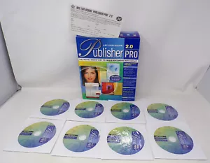 Art Explosion Publisher PRO 2.0 Video Photo Design 8 CD ROM Discs For Windows PC - Picture 1 of 14
