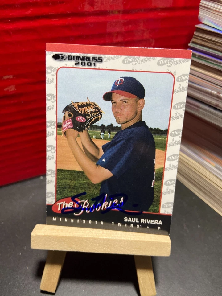 2001 Donruss Rookies #R17 Saul Rivera RC autograph - Image 1 of 1