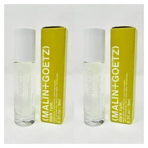 Malin + Goetz Dark Rum Perfume Oil Rollerball 0.3 fl oz /9 mL Set of 2 - Picture 1 of 5