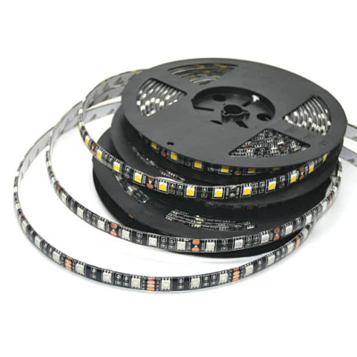 5050 LED Strip Black PCB DC12V Flexible LED Light 60LED/m RGB/White/WW Red Green