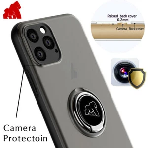 iPhone Xs Glass Screen Protector and ShockProof Silicone Slim Case Shockproof - Picture 1 of 16