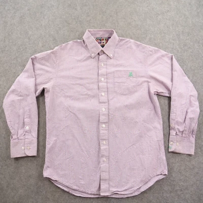 Coogi Shirt mens Purple Button Up Striped Classic Fit Long Sleeve - Image 1 of 4