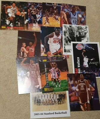 Enorme Lote de 12 FOTOS DE BALONCESTO Signature Rookies, Dean Smith, Ben Wallace  Foto 1 de 4