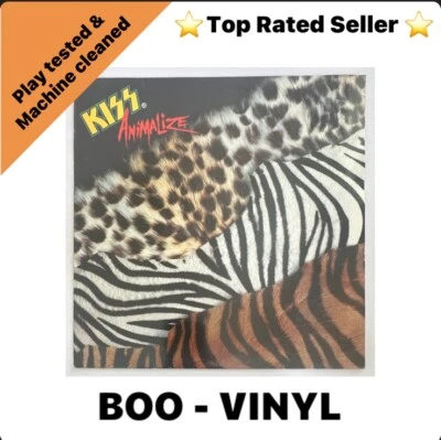 KISS - Animalize Vinyl Record 1984 LP Vertigo First Press EX / VG+ Condition - Image 1 of 4