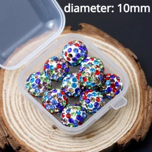 10X Crystal Glitter Buttons Rhinestone Fasteners DIY Cheongsam Tang Suit Sewing - Picture 1 of 23