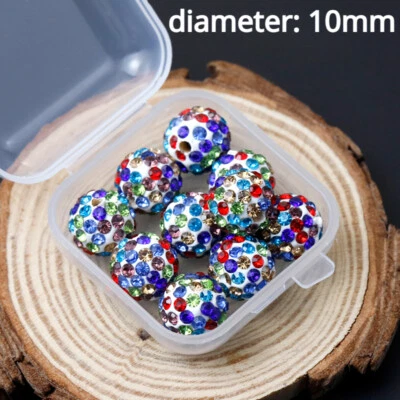 10X Crystal Glitter Buttons Rhinestone Fasteners DIY Cheongsam Tang Suit Sewing - Image 1 of 4