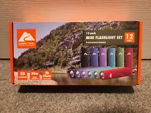 Ozark Trail 12-pack Mini LED Flashlight Set - 50 Lumens, 6 Colors + 36 batteries - Picture 1 of 1