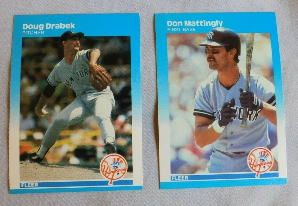 1987 Fleer Glossy New York Yankees Baseball Card Pick one - Image 1 of 1