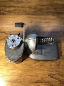 Vintage Boston Champion Pencil Sharpener Desktop Pinch Feed Hand Crank Classroom - Picture 1 of 5