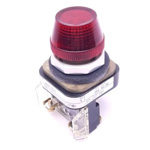 Allen Bradley 800T-Q24R T Red Indicator Pilot Light, ø30mm, 24VAC/DC Lamp - Picture 1 of 5