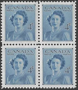 Canada #276 Block "Princess Elizabeth" Brand New 1948 Original Gum (B) - Imagen 1 de 2