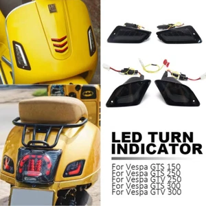 LED Front Rear Turn Signal Light Flashing For VESPA GTS125 250 300 GTV250 GTV300 - Picture 1 of 14