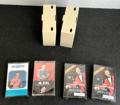 JIM REEVES Cassette Tape Lot READERS DIGEST 4 Tapes- Unforgettable & Pure Gold - Image 1 of 4