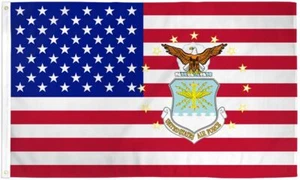 "USA AIR FORCE LOGO" flag 3x5 ft polyester banner sign American US USAF Military - Picture 1 of 5