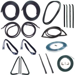 New 20-Pc Precision Weatherstrip Kit w/Chrome For 1978-1980 Chevy GMC C/K Truck - Picture 1 of 4