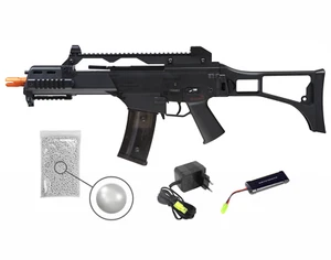 Umarex HK G36C Black AEG Airsoft Rifle with Pack of 1000 6mm BBs Bundle - Picture 1 of 5