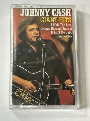 Johnny Cash Giant Hits (Cassette, 1993) Sony Music, Sealed - Image 1 of 4