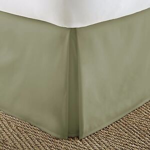 Ultra Plush Premium Pleated Bed Skirt Dust Ruffle Kaycie Gray Basics Collection