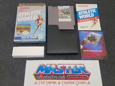 NES Nintendo ATHLETIC WORLD Complete CIB Box Game Rare Bandai