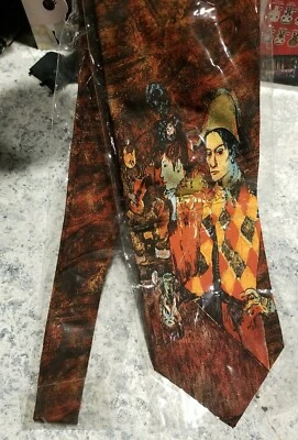 Corbata vintage años 90 colección Picasso AU Lapin 1995 seda tie tye arte  Foto 1 de 4