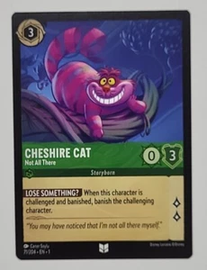 DISNEY LORCANA PRIMER CAPÍTULO #71/204 GATO DE CHESHIRE, NO TODO ALLÍ POCO COMÚN - Imagen 1 de 2
