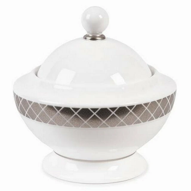 Ralph Lauren Aubusson покрытая сахарница с крышкой кости фарфора новый - Изображение 1 из 1